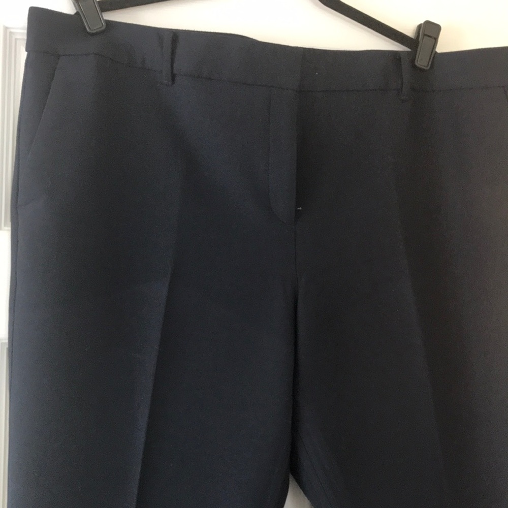 Navy Ann Taylor crop trousers